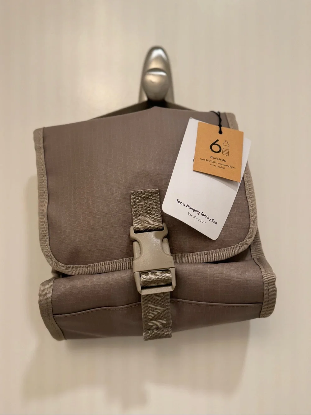 Calpak Terra Hanging Toiletry Bag in Stone